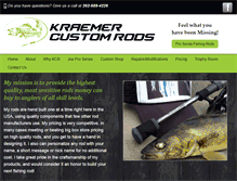 Tablet Screenshot of kraemercustomrods.com